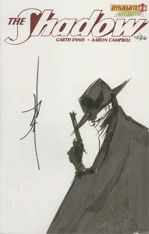 Shadow Vol 5 #1 Incentive Authentix Cover With Hand-Drawn Jae Lee Sketch Edition 45 of 218 (one of a kind - sold as is)