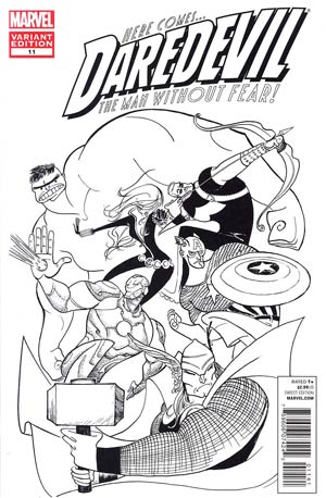 Daredevil Vol 3 #11 Cover C Incentive Avengers Art Appreciation Variant Cover (The Omega Effect Part 3)