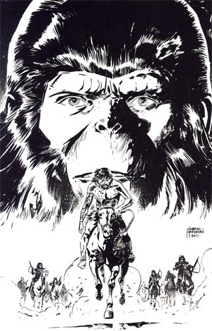 Exile On The Planet Of The Apes #2 Cover C Incentive Gabriel Hardman Virgin Sketch Cover