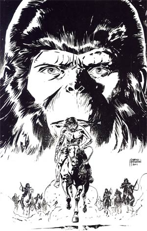 Exile On The Planet Of The Apes #2 Incentive Gabriel Hardman Virgin Sketch Cover