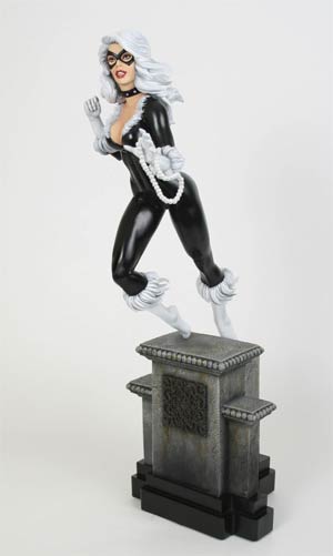 Black Cat Retro Statue By Bowen