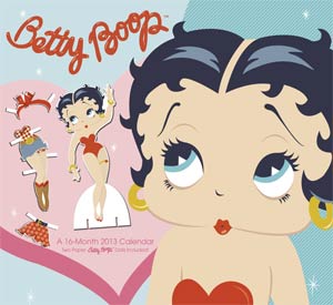 Betty Boop Blue 2013 12x11-Inch Wall Calendar