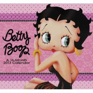 Betty Boop Pink 2013 7x6-Inch Mini Calendar