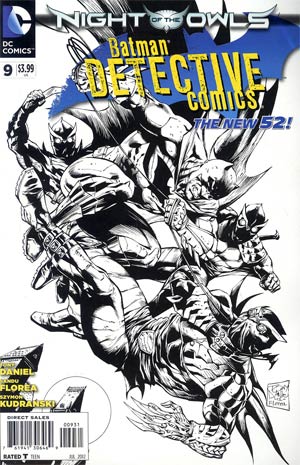 Detective Comics Vol 2 #9 Incentive Tony S Daniel Sketch Cover (Night Of The Owls Tie-In)