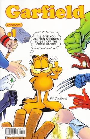 Garfield #1 Incentive Gary Barker Superhero Variant Cover