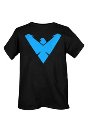 Animated Nightwing Symbol Youth T-Shirt Large