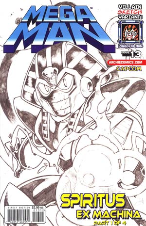 Mega Man Vol 2 #13 Variant Villain Sketch Cover