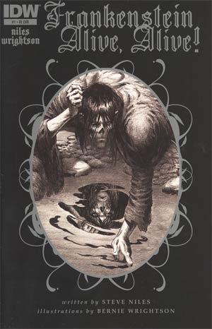 Frankenstein Alive Alive #1 Incentive Bernie Wrightson Sketch Cover