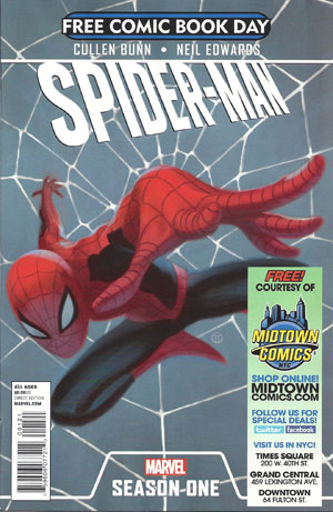 FCBD 2012 Spider-Man Season One Variant Midtown Comics Customized Cover