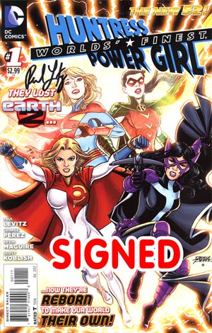 Worlds Finest Vol 3 #1 Cover C Regular George Perez Cover Signed By Paul Levitz