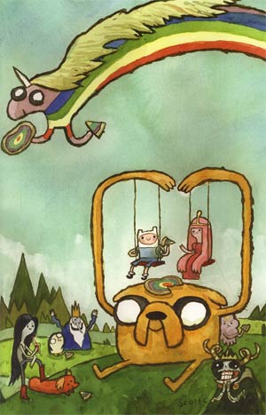 Adventure Time #4 Cover D Incentive Scott C Virgin Variant Cover