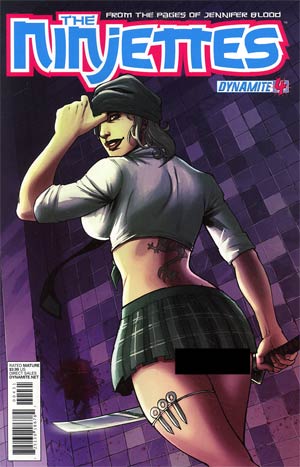 Garth Ennis Ninjettes #4 Incentive Eman Casallos Risque Variant Cover