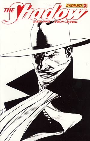 Shadow Vol 5 #2 Cover I Incentive John Cassaday Black & White Cover