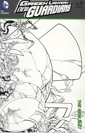 Green Lantern New Guardians #9 Cover B Incentive Tyler Kirkham Sketch Cover