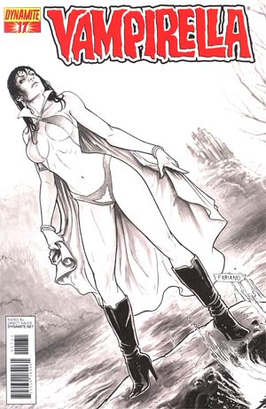 Vampirella Vol 4 #17 Incentive Fabiano Neves Black & White Cover