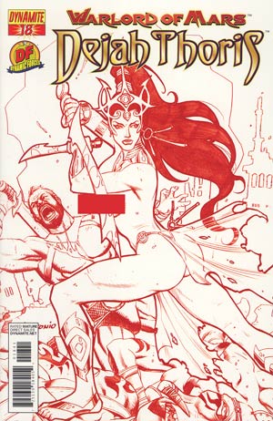 Warlord Of Mars Dejah Thoris #18 DF Exclusive Martian Red Risque Cover
