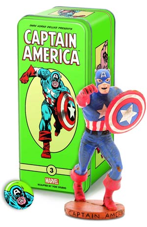Classic Marvel Characters Series 2 #3 Captain America Mini Statue