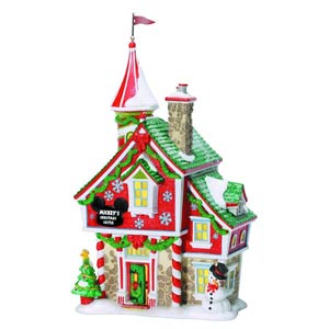 Disney Mickeys Merry Christmas Village Figurine - Mickeys Christmas Castle