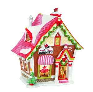 Disney Mickeys Merry Christmas Village Figurine - Minnies Dress Shop