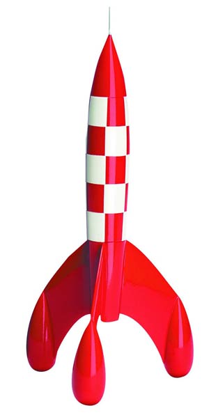 Tintin Rocket 29 cm Resin Figurine
