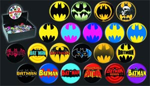 Batman Logo Button 144-Piece Assortment Case