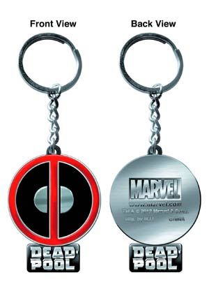 Marvel Pewter Keyring - Deadpool Logo