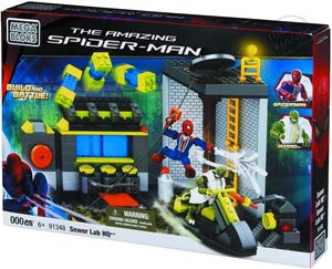 Mega Bloks Amazing Spider-Man Movie Sewer Lab HQ Set