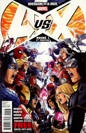 Avengers vs X-Men #1 Cover K 3rd Ptg Jim Cheung Variant Cover