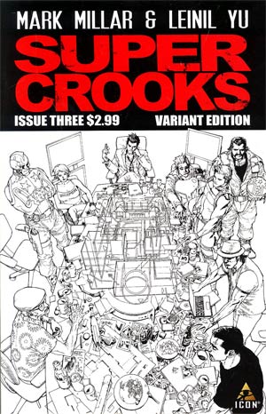 Supercrooks #3 Incentive Leinil Francis Yu Sketch Cover