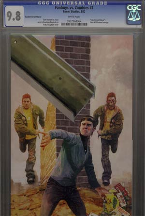 Fanboys vs Zombies #2 Incentive Arthur Suydam Variant Cover CGC 9.8