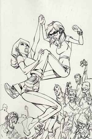 Fanboys vs Zombies #3 Incentive Ale Garza Virgin Sketch Cover