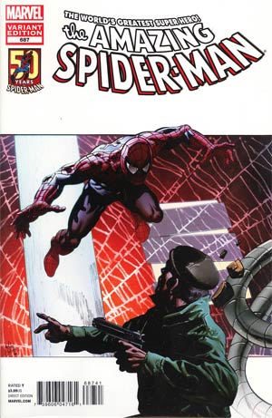 Amazing Spider-Man Vol 2 #687 Cover B Incentive Amazing Spider-Man In Motion Variant Cover