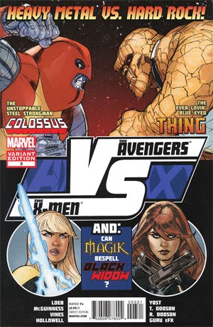 AVX VS #3 Cover B Incentive Fight Poster Variant Cover (Avengers vs X-Men Tie-In)