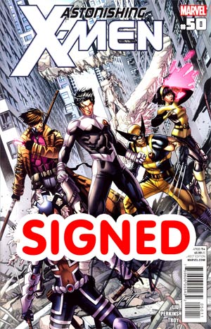 Astonishing X-Men Vol 3 #50 Cover D Regular Dustin Weaver Cover Signed By Marjorie Liu