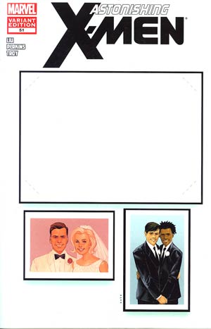 Astonishing X-Men Vol 3 #51 Cover B Variant Create-Your-Own-Wedding Cover