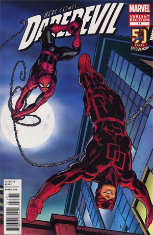 Daredevil Vol 3 #14 Cover B Incentive Amazing Spider-Man In Motion Variant Cover