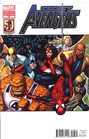 Secret Avengers #28 Incentive Amazing Spider-Man In Motion Variant Cover (Avengers vs X-Men Tie-In)