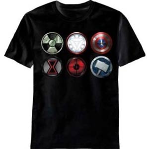 Avengers Straight Six T-Shirt Large
