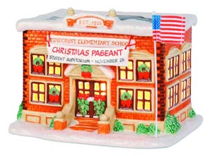 Peanuts Christmas Village Figurine - Pinecrest Elementary School