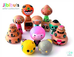 Jibibuts Wooden Artist Mini Figure Series 1 Blind Mystery Box 12-Piece Display