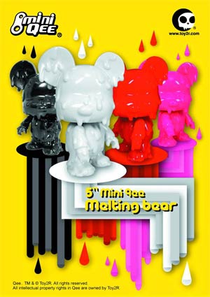 Melting Bear 5-Inch DIY Mini Qee Vinyl Figure - White