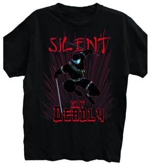 GI Joe Silent But Deadly Previews Exclusive Black T-Shirt Large