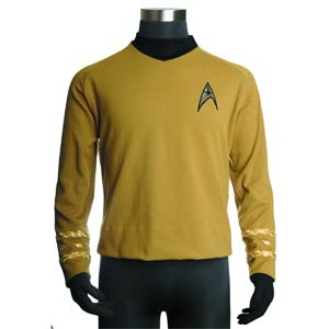 Star Trek The Original Series Captain Kirk Replica Tunic Small