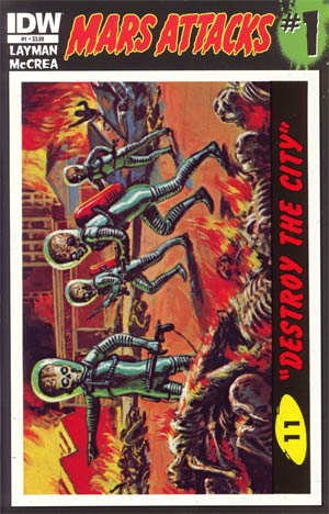 Mars Attacks Vol 3 #1 Cover K 1st Ptg Regular Card 11 Cover