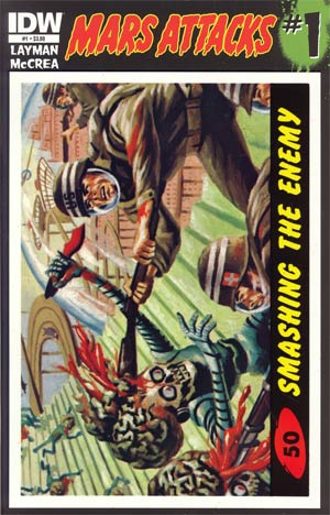 Mars Attacks Vol 3 #1 Cover Z-X 1st Ptg Regular Card 50 Cover