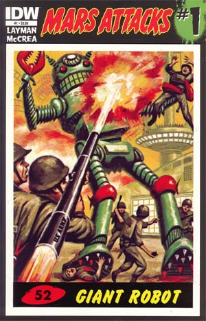 Mars Attacks Vol 3 #1 Cover Z-Z 1st Ptg Regular Card 52 Cover