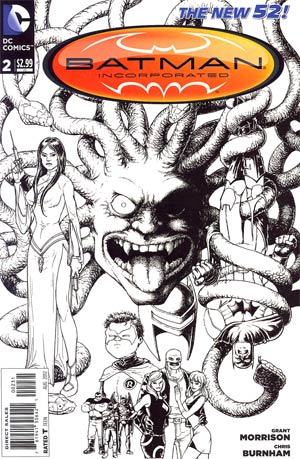 Batman Incorporated Vol 2  #2 Cover B Incentive Chris Burnham Sketch Cover