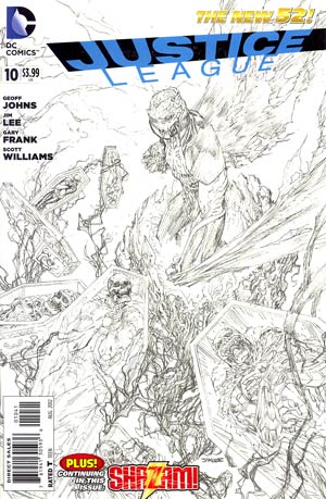 Justice League Vol 2 #10 Incentive Jim Lee Sketch Cover