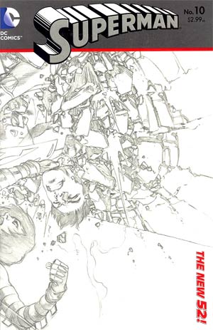 Superman Vol 4 #10 Incentive Ivan Reis Sketch Cover