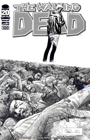 Walking Dead #100 Incentive Charlie Adlard Sketch Cover